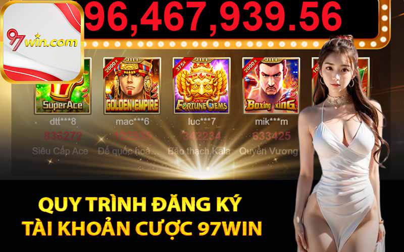 Đăng ký tài khoản nhà cái 97win
